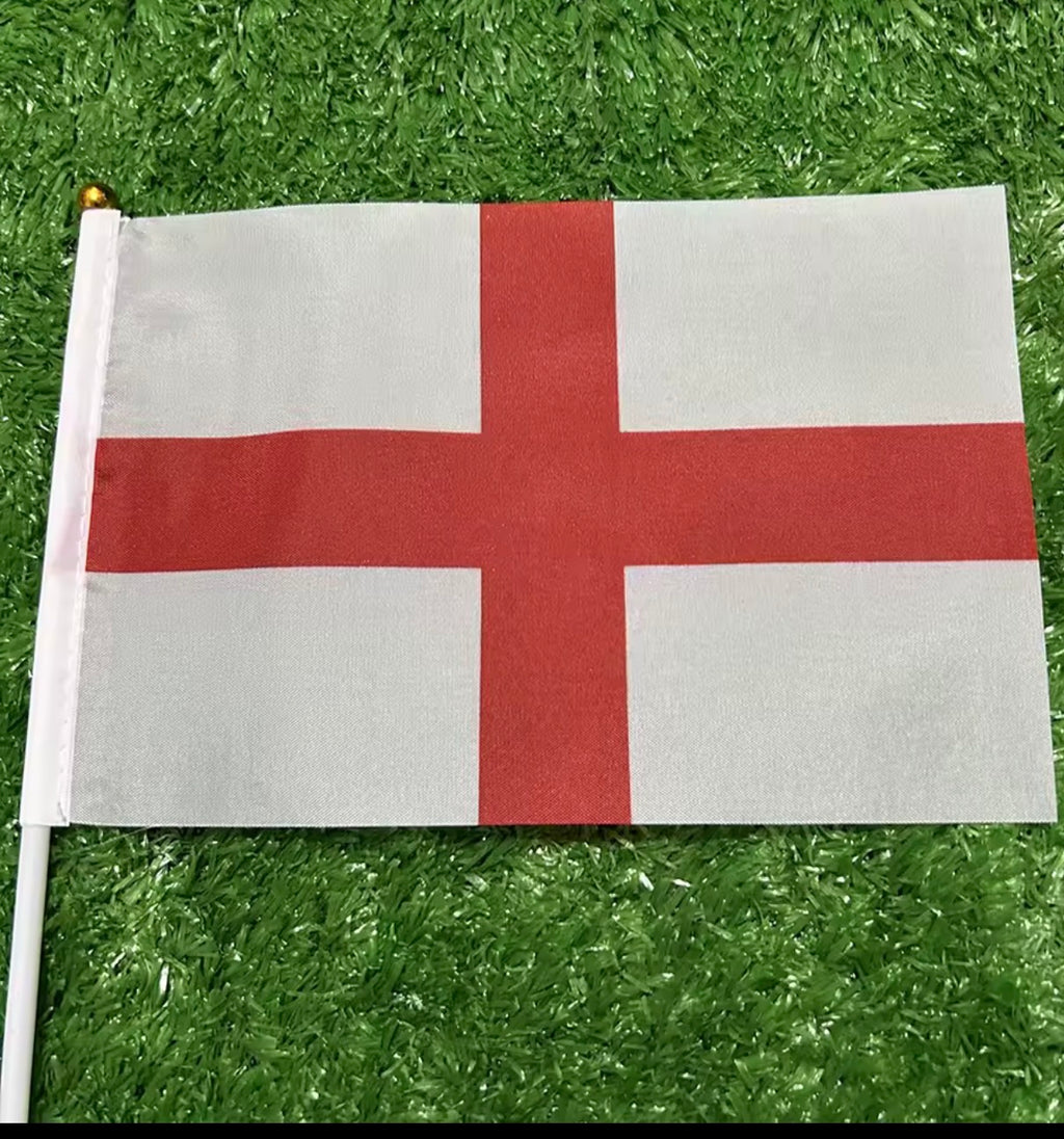 England flag World Cup bundle 2x large flags 1x bunting with 20 flags 2x car flags 10x hand held flags