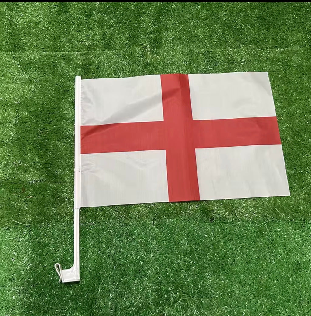 England flag World Cup bundle 2x large flags 1x bunting with 20 flags 2x car flags 10x hand held flags