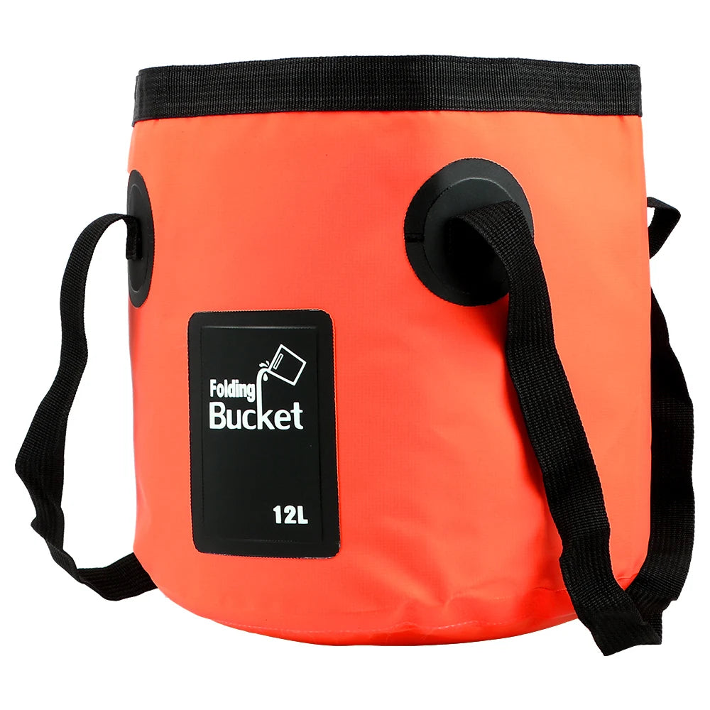 Portable Foldable Water Bucket Multifunction Plumbing Drain Folding Bucket 12L