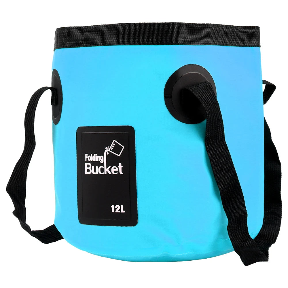 Portable Foldable Water Bucket Multifunction Plumbing Drain Folding Bucket 12L
