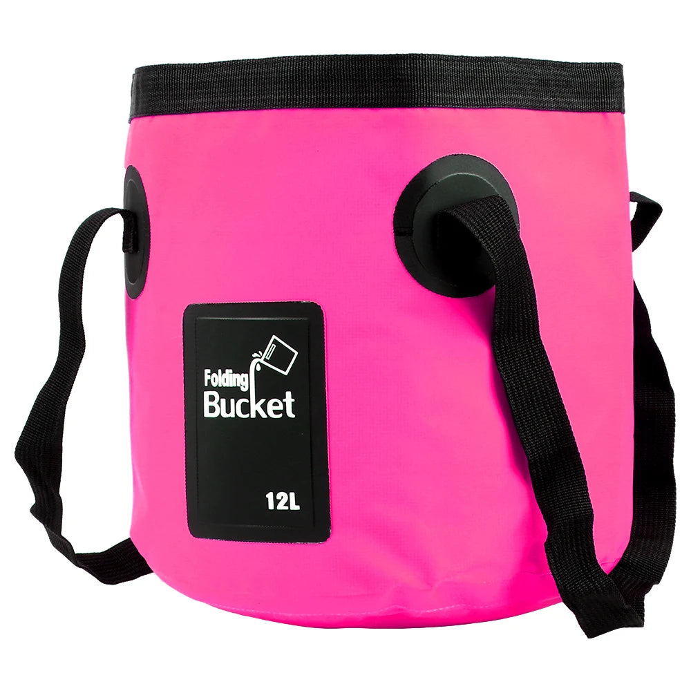 Portable Foldable Water Bucket Multifunction Plumbing Drain Folding Bucket 12L