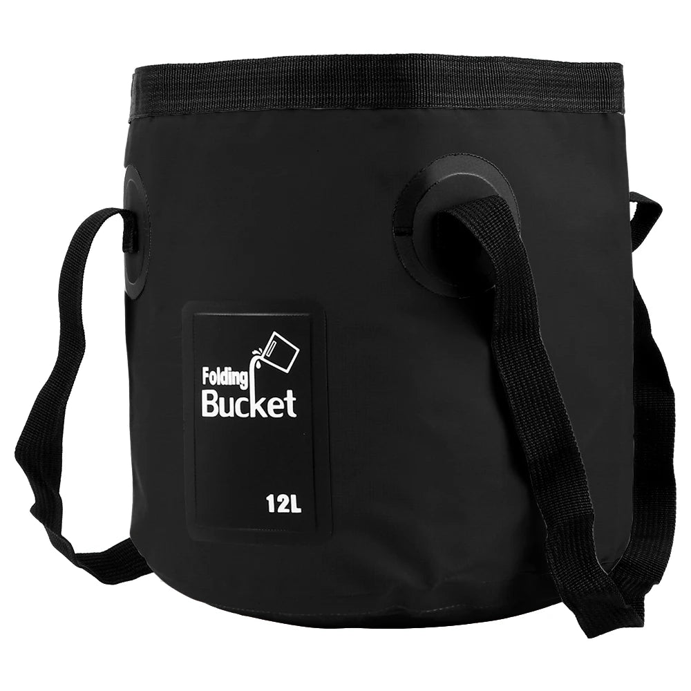 Portable Foldable Water Bucket Multifunction Plumbing Drain Folding Bucket 12L