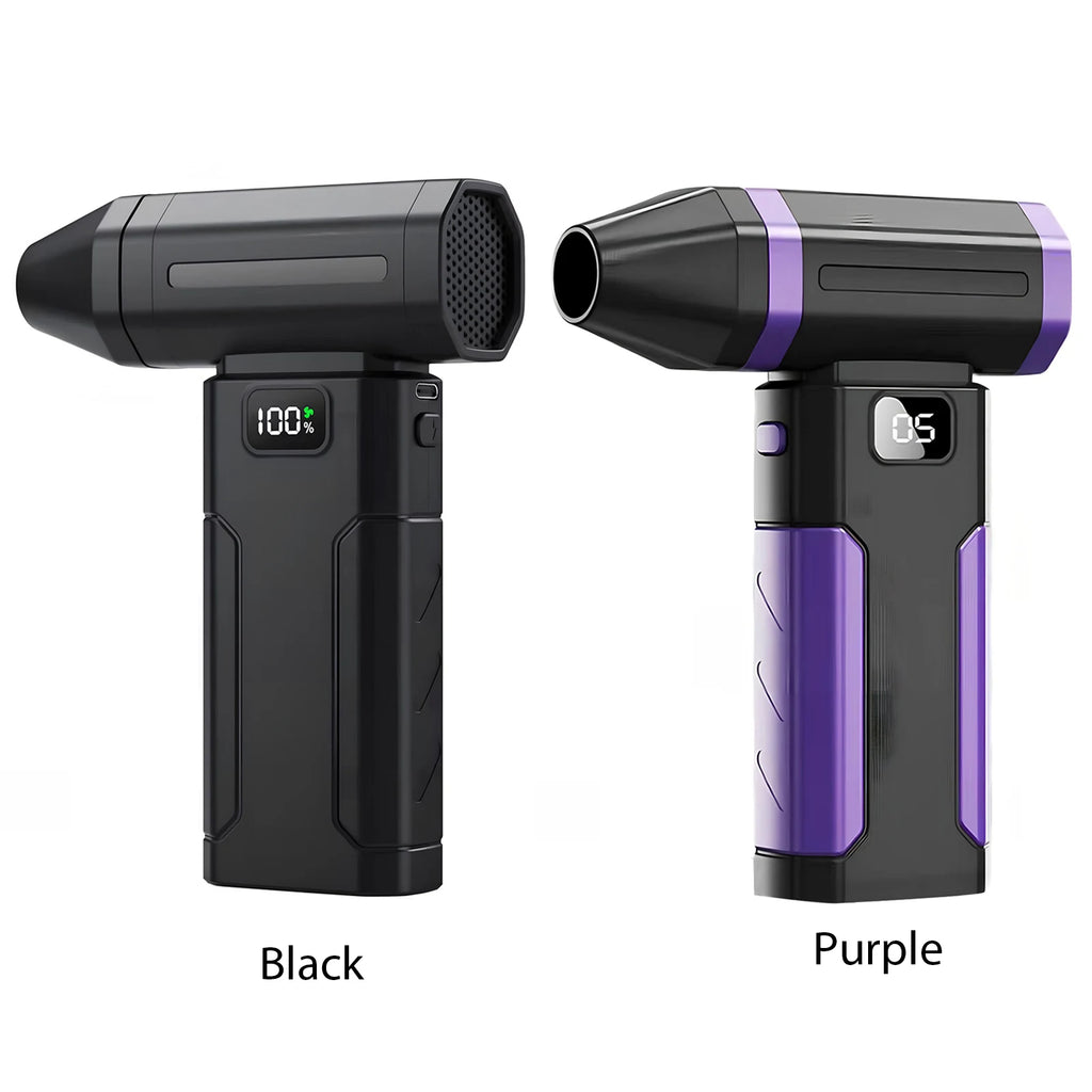 Mini Turbo Fan 5-Speed Handheld Screen Display Rechargeable Portable Dust Blower Electric Dryer for Home Computer Car