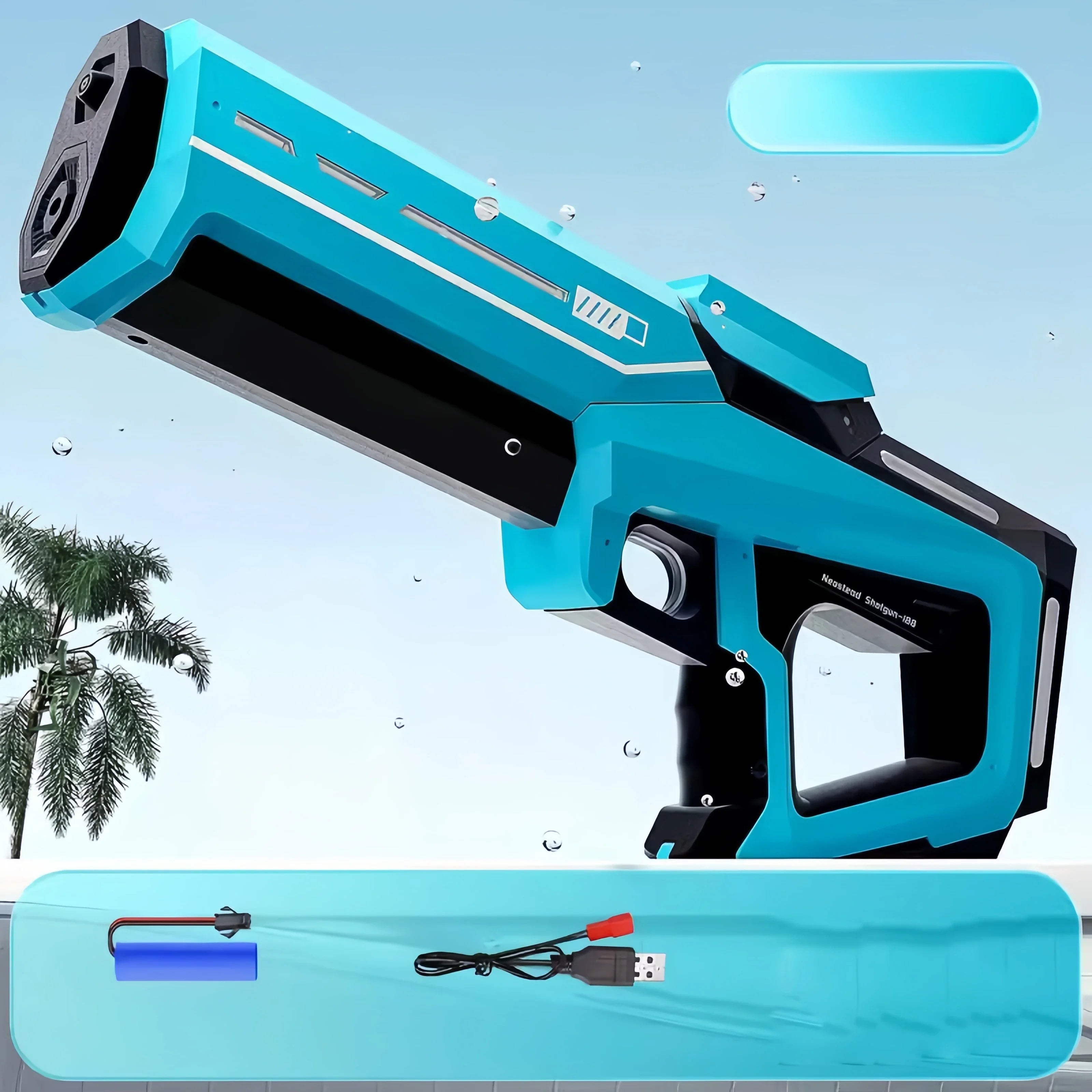 Electric Water Gun for Adults & Kids – Automatic Squirt Blaster Summer Outdoor Toy
