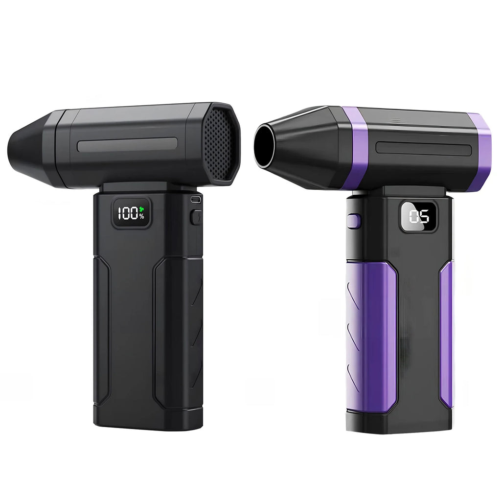 Mini Turbo Fan 5-Speed Handheld Screen Display Rechargeable Portable Dust Blower Electric Dryer for Home Computer Car