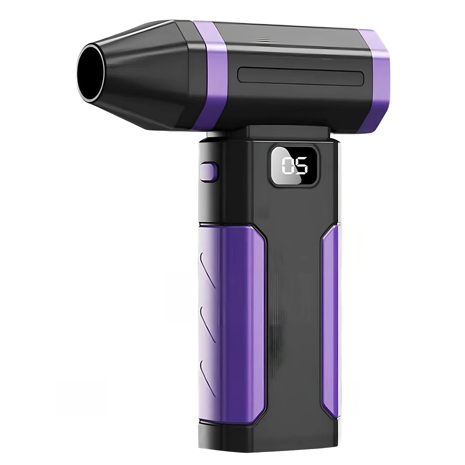 Mini Turbo Fan 5-Speed Handheld Screen Display Rechargeable Portable Dust Blower Electric Dryer for Home Computer Car