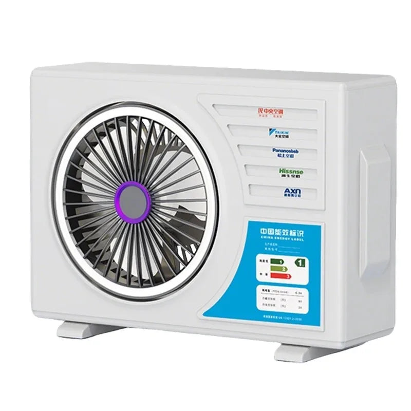 mini air conditioner Folding Electric Fan Student Desktop Folding Light Cooling Fan Outdoor Camping Wall Hanging USB Charging Portable Ceiling Fan
