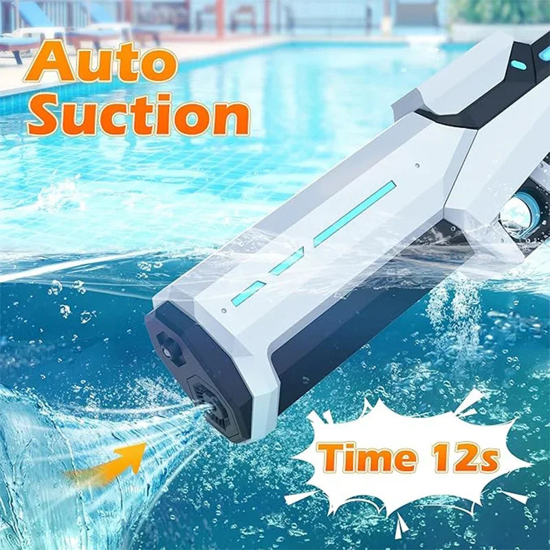 Electric Water Gun for Adults & Kids – Automatic Squirt Blaster Summer Outdoor Toy