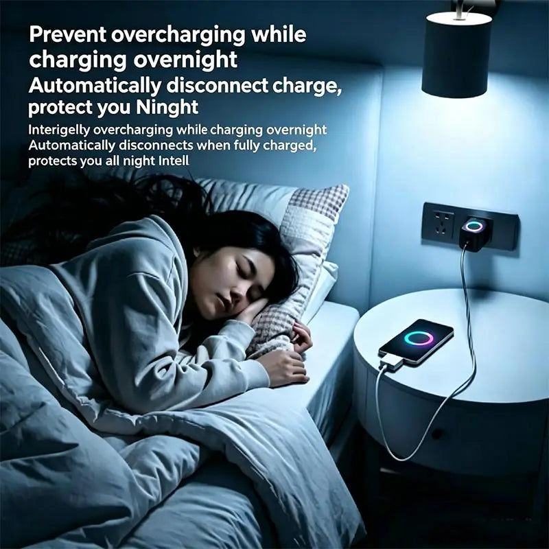 KEBIDUMEI 140W Fast Charging Data Cable Automatic Power-Off Anti-Overcharge Protection for Safe Charging Full-Capacity Separator