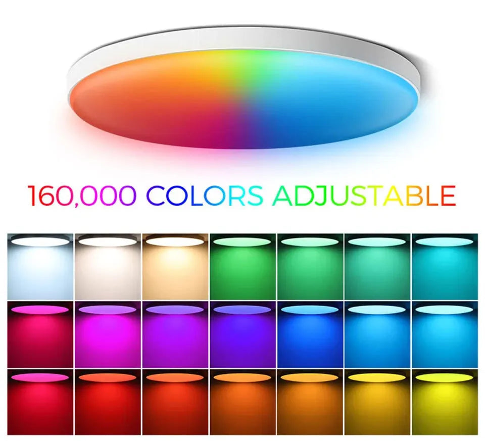 Tuya Smart WiFi Bluetooth LED Ceiling Light AC85-265V 24W RGB WW CW Round Ceiling Lamp Smart life APP Alexa Geogle Voice Control