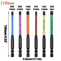 6Pcs Phillips Screwdriver Bit Magnetic Special Driver Switch Electrician Repair Tool FPH2 FPH3 FPZ2 FPZ3 PH1 PH2 PH3 PZ1 PZ3