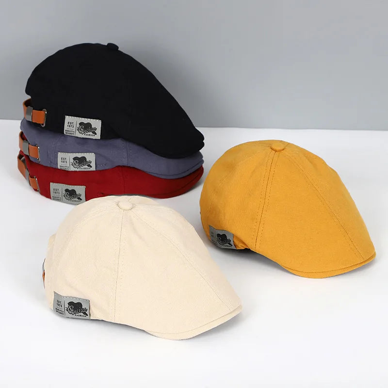 Peaky Blinders Caps Cotton Hats Berets British Western Style Ivy Cap Classic Winter Woman Vintage Linen Beret