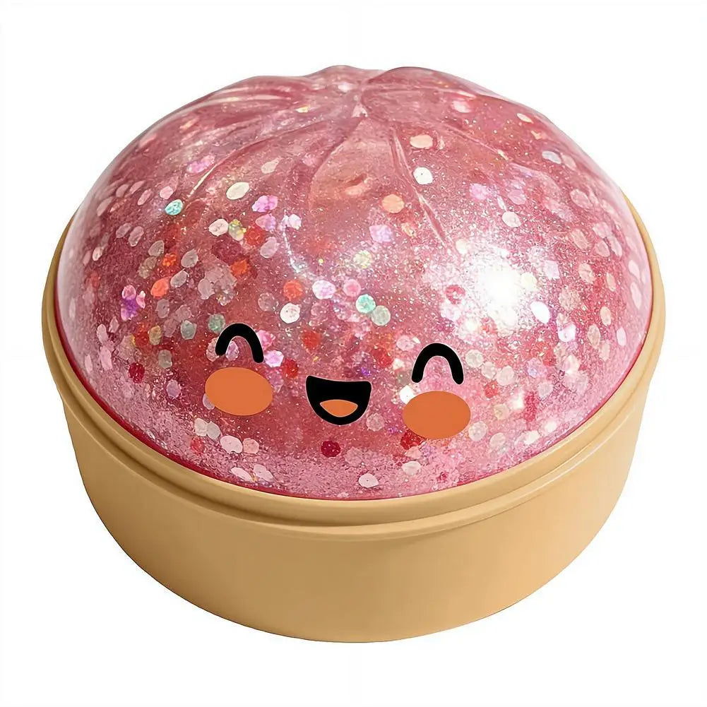 Glitter Dumpling Squeezable Toys Squishy Colorful Glitter Anti Stress Relieve Stress For Children Adults Stress-relieving Toy