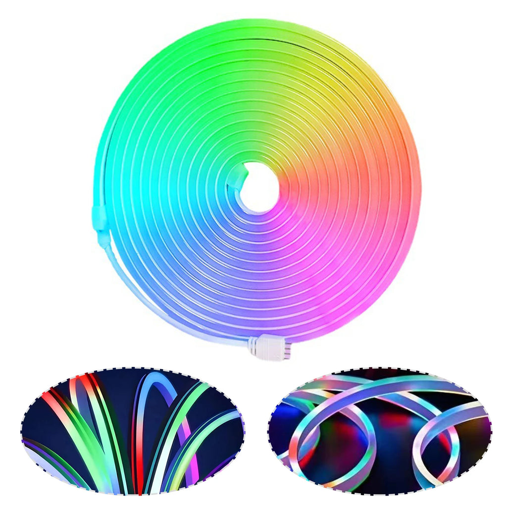 5m Neon LED Strip DIY RGB Rope Light APP Remote Silicone Neon Tape Light Decor