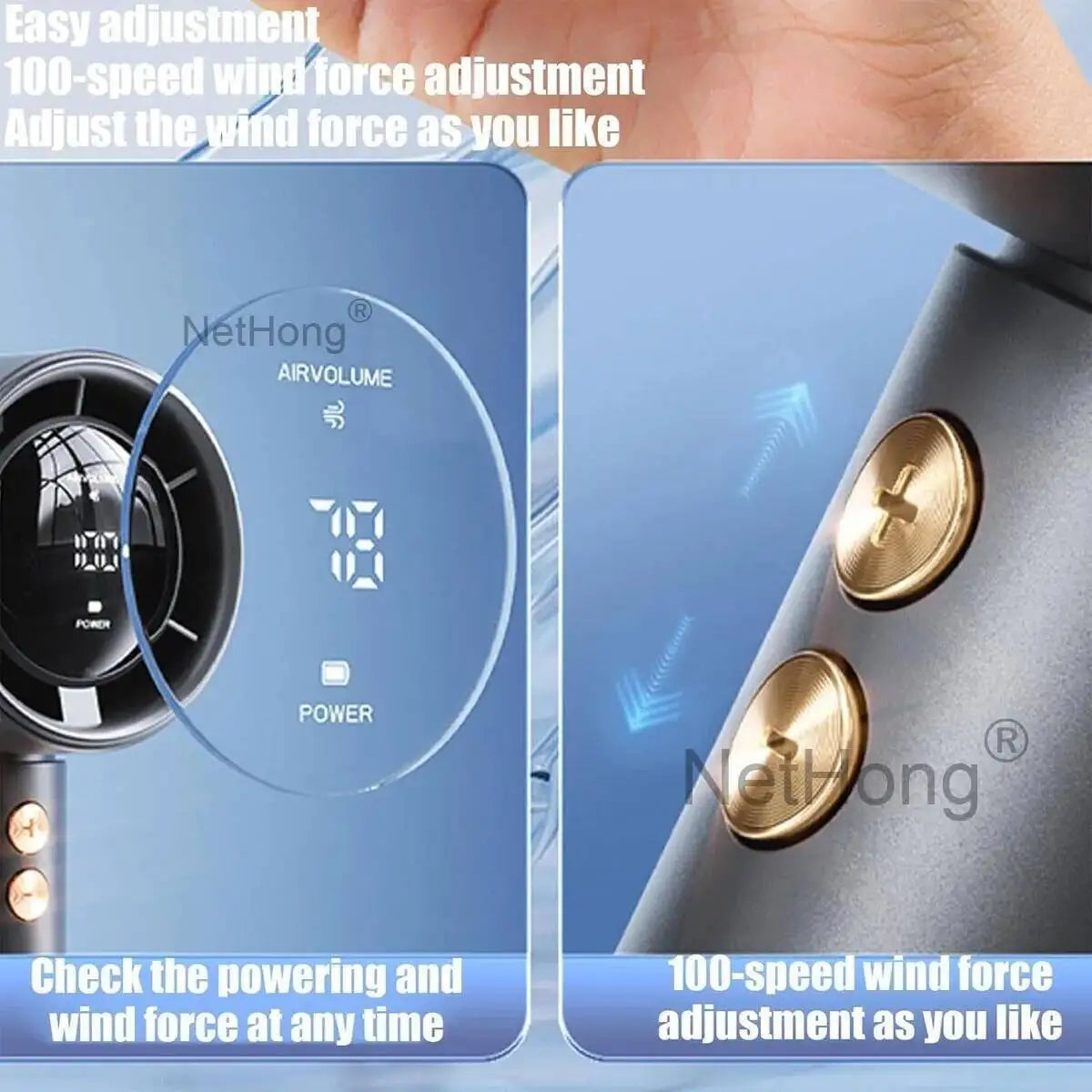 3000Amh Portable 3 Speeds USB Rechargeable Mini Folding Handheld Fan Cooling UK~
