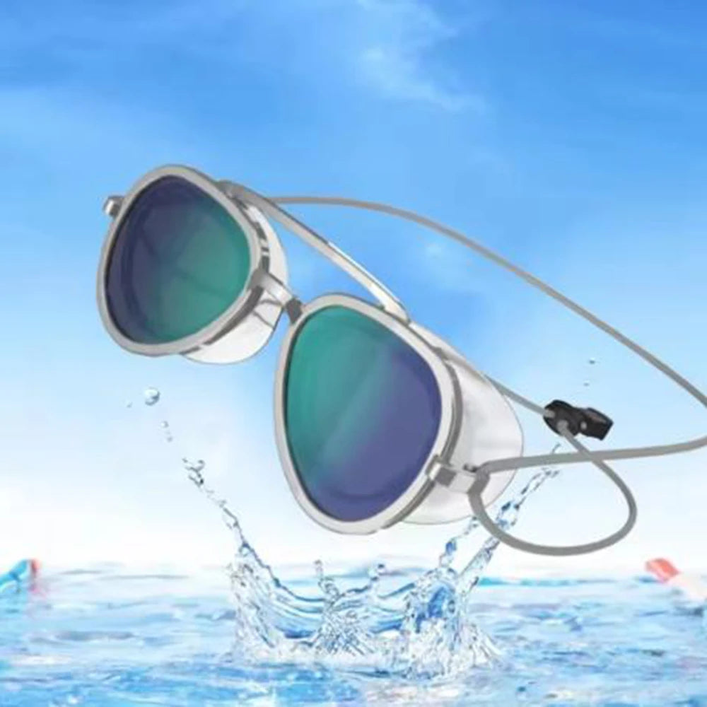 Full-View Anti-Fog Swim Goggl Professional Full Angle Anti Fog Swimming Goggles Swimming Goggles Men Women Retro Goggles