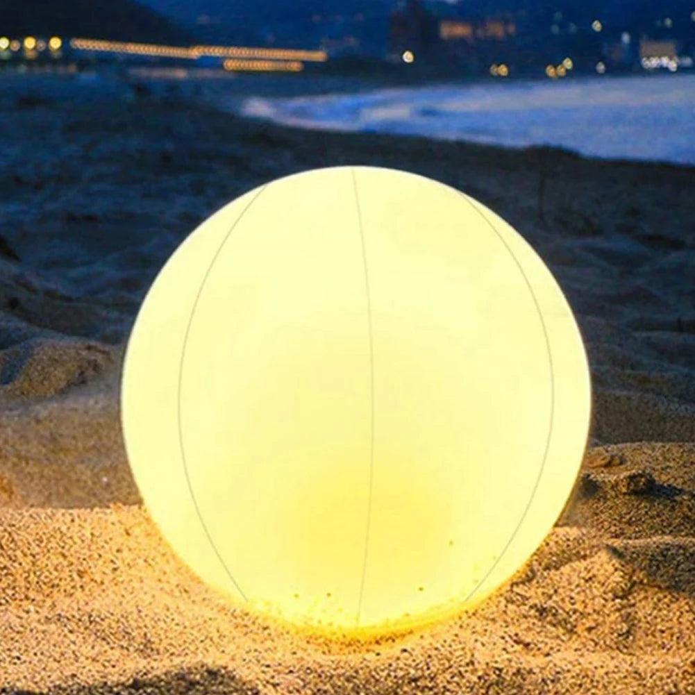 Inflatable Pool Beach Ball 16 Colors LED Glowing Inflatable Beach Balloon 60/90cm Summer Water Game Sports Party Play Ball Light