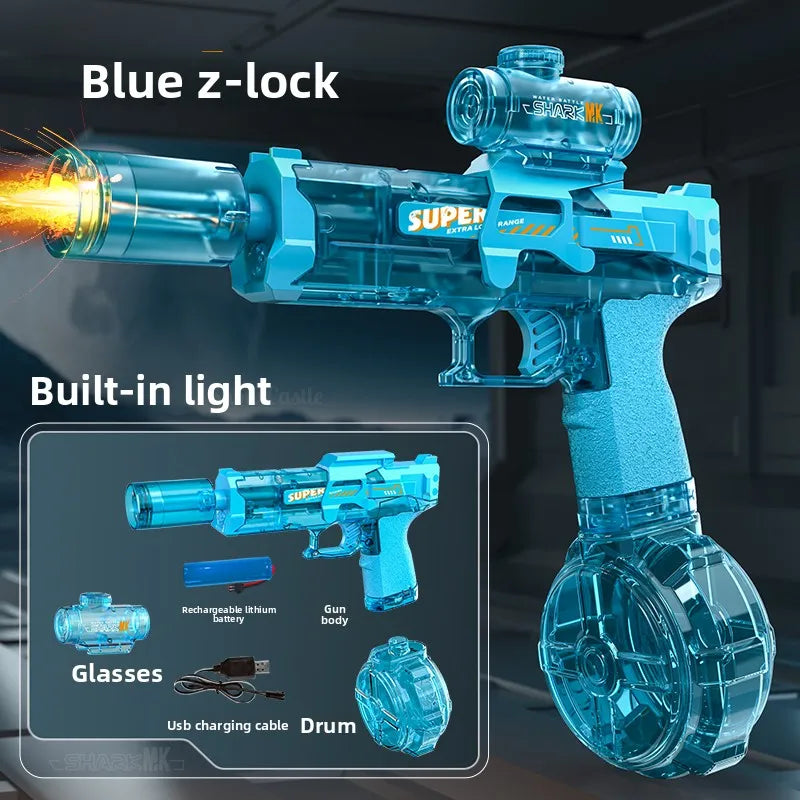 Electric Water Gun for Adults & Kids – Automatic Squirt Blaster Summer Outdoor Toy