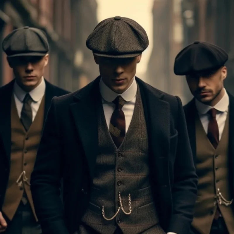 Classic Blinders Caps for Men Peaky Hat Newspaper Hat Shelby Same Style Beret Men's Sunshade Hat Suit Accessories Men's Gifts