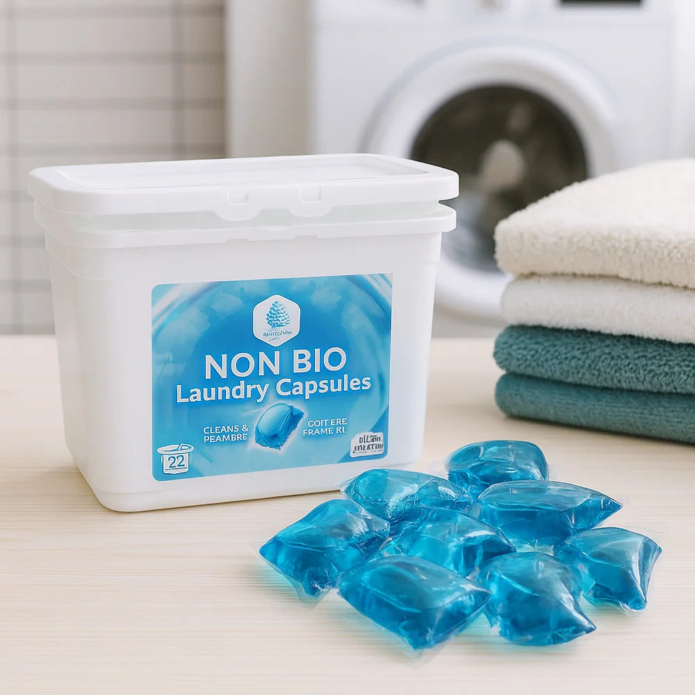 Non-Bio Laundry Capsules White Floral 264 Pack, 22Wash × 12Boxes, Gentle Washing Pods for Fresh and Clean Clothes