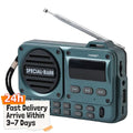 Portable Digital FM Radio with LED Display Digital Radio Recorder BT 5.4 Radio Speaker Gifts for Seniors Elderly