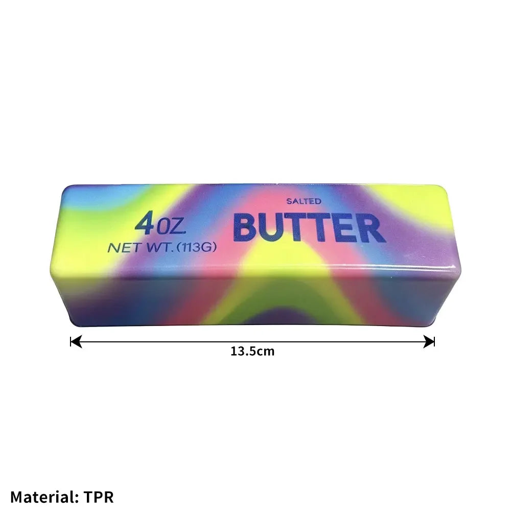 Colorful Squishy Butter Stick Soft Slow Rebound Squeeze Toy Decompression Anxiety Relief Fidget Toy for Adults Kids