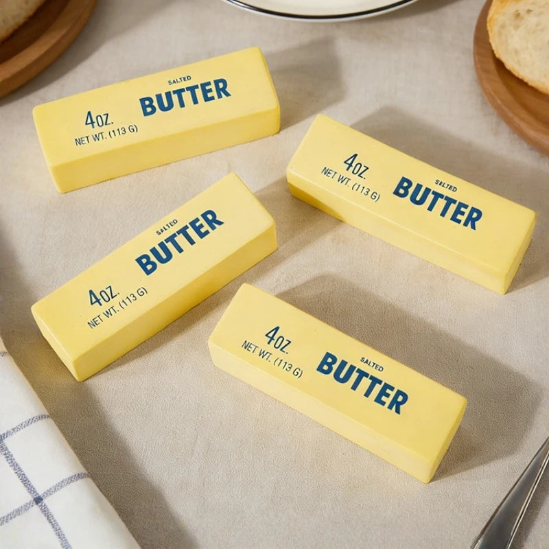 Butter Stick Squishy Fidget Toys Funny Squeeze Elastic Cheese Toy Unzip Slow Rise Squeeze Prank Children's Birthday Gift