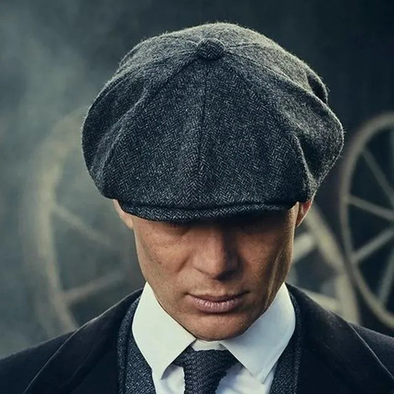 Classic Blinders Caps for Men Peaky Hat Newspaper Hat Shelby Same Style Beret Men's Sunshade Hat Suit Accessories Men's Gifts